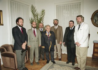  - Setkání s bývalým izraelským premiérem Jicchakem Šamirem, (1995)